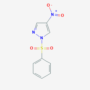 molecular formula C9H7N3O4S B514880 4-nitro-1-(phenylsulfonyl)-1H-pyrazole CAS No. 121358-77-8