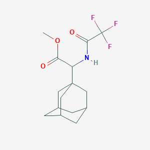 molecular formula C15H20F3NO3 B5148909 Methyl 2-(1-adamantyl)-2-[(2,2,2-trifluoroacetyl)amino]acetate 