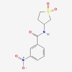 molecular formula C11H12N2O5S B5148935 N-(11-DIOXO-1LAMBDA6-THIOLAN-3-YL)-3-NITROBENZAMIDE 