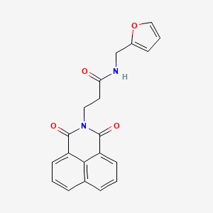 molecular formula C20H16N2O4 B5148992 3-(1,3-dioxo-1H-benzo[de]isoquinolin-2(3H)-yl)-N-(furan-2-ylmethyl)propanamide 