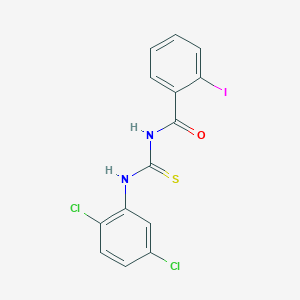 molecular formula C14H9Cl2IN2OS B5149107 N-[(2,5-dichlorophenyl)carbamothioyl]-2-iodobenzamide 