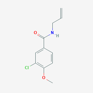 molecular formula C11H12ClNO2 B5149170 3-chloro-4-methoxy-N-prop-2-enylbenzamide 