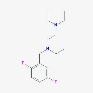 molecular formula C15H24F2N2 B5149360 N'-[(2,5-difluorophenyl)methyl]-N,N,N'-triethylethane-1,2-diamine 
