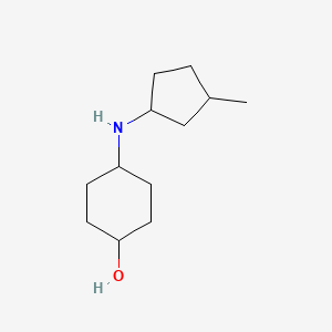 molecular formula C12H23NO B5149495 4-[(3-Methylcyclopentyl)amino]cyclohexan-1-ol 