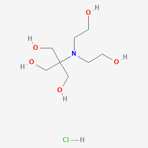 molecular formula C8H20ClNO5 B051495 2-(Bis(2-hydroxyethyl)amino)-2-(hydroxymethyl)propane-1,3-diol hydrochloride CAS No. 124763-51-5