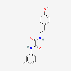 molecular formula C18H20N2O3 B5149642 N-[2-(4-methoxyphenyl)ethyl]-N'-(3-methylphenyl)ethanediamide 