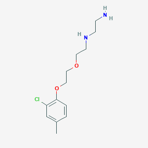 molecular formula C13H21ClN2O2 B5149707 N'-[2-[2-(2-chloro-4-methylphenoxy)ethoxy]ethyl]ethane-1,2-diamine 