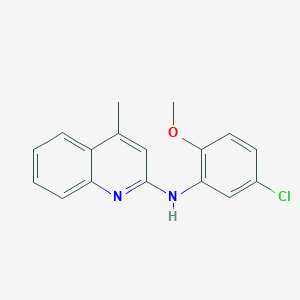 molecular formula C17H15ClN2O B5149912 N-(5-chloro-2-methoxyphenyl)-4-methylquinolin-2-amine 