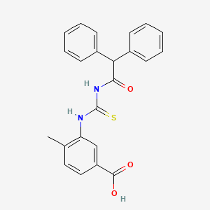 molecular formula C23H20N2O3S B5149983 3-{[(diphenylacetyl)carbamothioyl]amino}-4-methylbenzoic acid CAS No. 433695-07-9