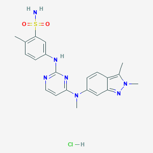 molecular formula C21H24ClN7O2S B000515 Pazopanib Hydrochloride CAS No. 635702-64-6