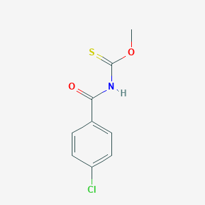 molecular formula C9H8ClNO2S B515016 O-methyl 4-chlorobenzoylthiocarbamate 