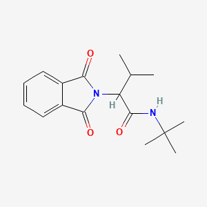 molecular formula C17H22N2O3 B5150271 N-tert-butyl-2-(1,3-dioxoisoindol-2-yl)-3-methylbutanamide 
