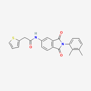 molecular formula C22H18N2O3S B5150332 N-[2-(2,3-DIMETHYLPHENYL)-1,3-DIOXOISOINDOL-5-YL]-2-(THIOPHEN-2-YL)ACETAMIDE 