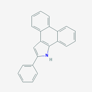 molecular formula C22H15N B515049 2-phenyl-1H-dibenzo[e,g]indole 