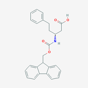 (R)-3-((((9H-Fluoren-9-yl)methoxy)carbonyl)amino)-5-phenylpentanoic acid
