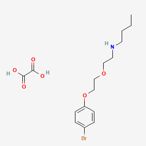 molecular formula C16H24BrNO6 B5150559 N-[2-[2-(4-bromophenoxy)ethoxy]ethyl]butan-1-amine;oxalic acid 