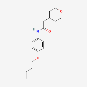 molecular formula C17H25NO3 B5150615 N-(4-butoxyphenyl)-2-(oxan-4-yl)acetamide CAS No. 339115-95-6