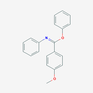 molecular formula C20H17NO2 B515071 phenyl 4-methoxy-N-phenylbenzenecarboximidate 