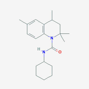 molecular formula C20H30N2O B5150720 N-cyclohexyl-2,2,4,6-tetramethyl-3,4-dihydroquinoline-1(2H)-carboxamide 