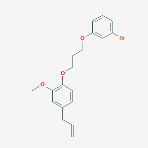 molecular formula C19H21BrO3 B5150857 1-[3-(3-Bromophenoxy)propoxy]-2-methoxy-4-prop-2-enylbenzene 