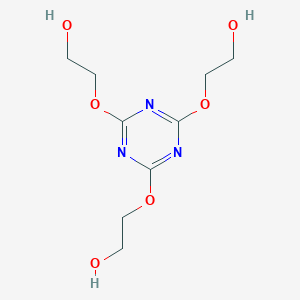 B515096 2-[[4,6-Bis(2-hydroxyethoxy)-1,3,5-triazin-2-yl]oxy]ethanol CAS No. 891-65-6