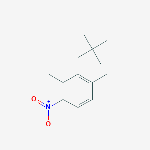 molecular formula C13H19NO2 B515111 1,3-Dimethyl-2-neopentyl-4-nitrobenzene 