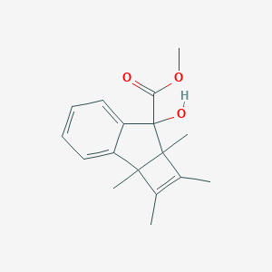 molecular formula C17H20O3 B515121 methyl 7-hydroxy-1,2,2a,7a-tetramethyl-7,7a-dihydro-2aH-cyclobuta[a]indene-7-carboxylate 