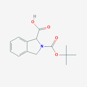 molecular formula C14H17NO4 B051515 2-(Tert-butoxycarbonyl)isoindoline-1-carboxylic acid CAS No. 221352-46-1