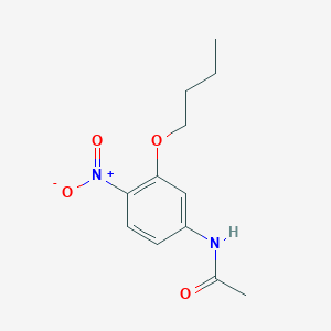 molecular formula C12H16N2O4 B515153 N-{3-butoxy-4-nitrophenyl}acetamide 