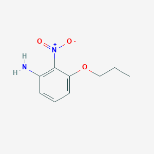 molecular formula C9H12N2O3 B515163 2-Nitro-3-propoxyaniline 