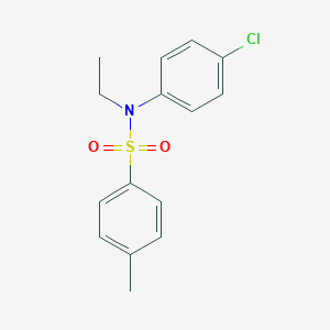 molecular formula C15H16ClNO2S B515171 N-(4-chlorophenyl)-N-ethyl-4-methylbenzenesulfonamide 