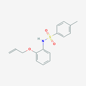 molecular formula C16H17NO3S B515172 N-[2-(Allyloxy)phenyl]-p-toluenesulfonamide 