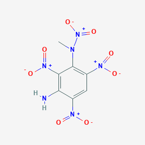 2-{3-Amino-2,4,6-trisnitrophenyl}-1-hydroxy-2-methylhydrazine 1-oxide