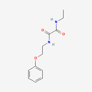 molecular formula C12H16N2O3 B5151824 N-ethyl-N'-(2-phenoxyethyl)oxamide 