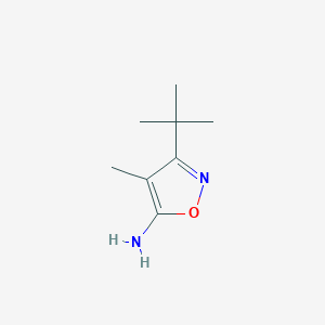 B051519 3-(tert-Butyl)-4-methylisoxazol-5-amine CAS No. 120771-21-3