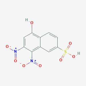 5-Hydroxy-7,8-bisnitro-2-naphthalenesulfonic acid