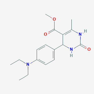 molecular formula C17H23N3O3 B5151928 Methyl 4-[4-(diethylamino)phenyl]-6-methyl-2-oxo-1,2,3,4-tetrahydropyrimidine-5-carboxylate 