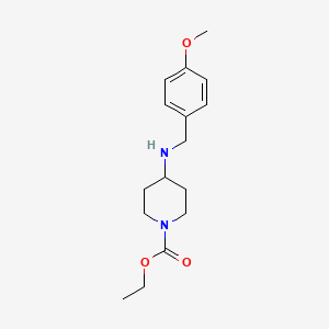molecular formula C16H24N2O3 B5151936 Ethyl 4-[(4-methoxyphenyl)methylamino]piperidine-1-carboxylate 