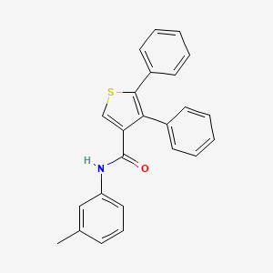 molecular formula C24H19NOS B5151949 N-(3-methylphenyl)-4,5-diphenylthiophene-3-carboxamide 