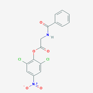 (2,6-Dichloro-4-nitrophenyl) 2-benzamidoacetate