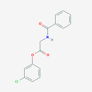 3-Chlorophenyl (benzoylamino)acetate