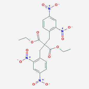 molecular formula C21H20N4O12 B515204 Diethyl 2,2-bis{2,4-bisnitrobenzyl}malonate 