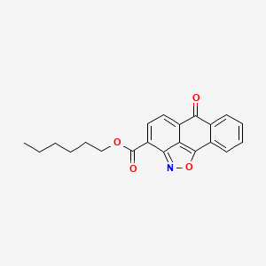 molecular formula C21H19NO4 B5152050 hexyl 6-oxo-6H-anthra[1,9-cd]isoxazole-3-carboxylate 