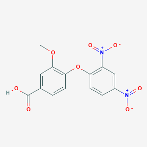 4-(2,4-Dinitrophenoxy)-3-methoxybenzoic acid