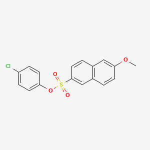molecular formula C17H13ClO4S B5152183 4-Chlorophenyl 6-methoxynaphthalene-2-sulfonate 