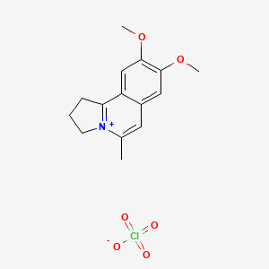 molecular formula C15H18ClNO6 B5152271 8,9-dimethoxy-5-methyl-2,3-dihydro-1H-pyrrolo[2,1-a]isoquinolin-4-ium;perchlorate 