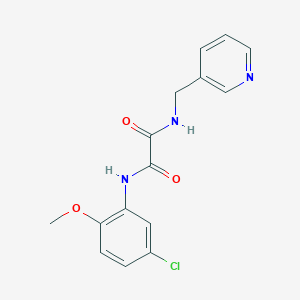 molecular formula C15H14ClN3O3 B5152305 N-(5-chloro-2-methoxyphenyl)-N'-(pyridin-3-ylmethyl)ethanediamide 