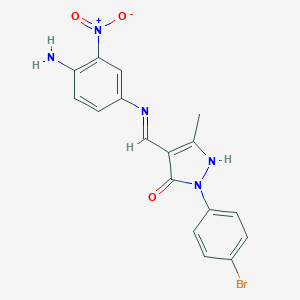 4-({4-amino-3-nitroanilino}methylene)-2-(4-bromophenyl)-5-methyl-2,4-dihydro-3H-pyrazol-3-one
