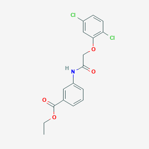 3-[2-(2,5-Dichloro-phenoxy)-acetylamino]-benzoic acid ethyl ester