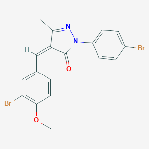 4-(3-bromo-4-methoxybenzylidene)-2-(4-bromophenyl)-5-methyl-2,4-dihydro-3H-pyrazol-3-one